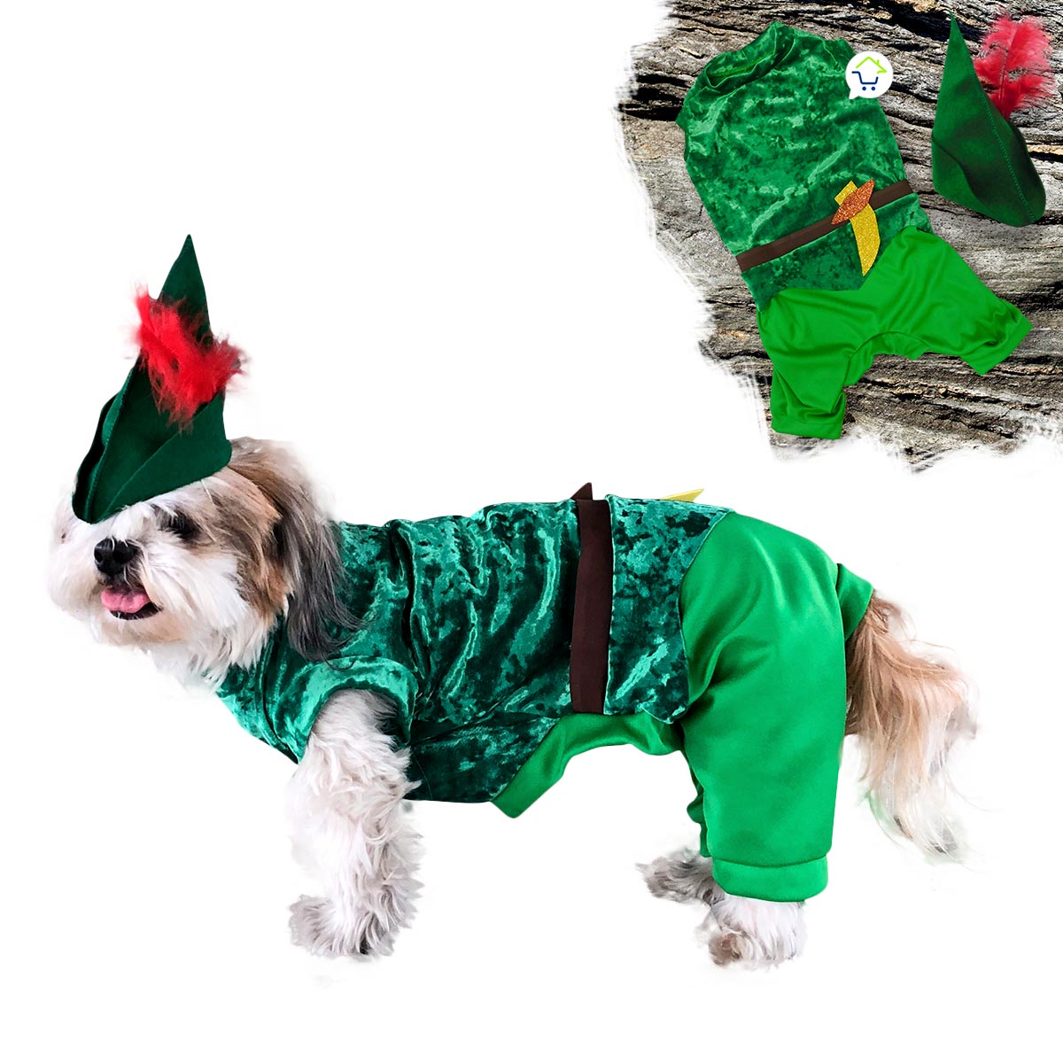 PeterPaw™ | Disfraz de Peter Pan para Mascotas