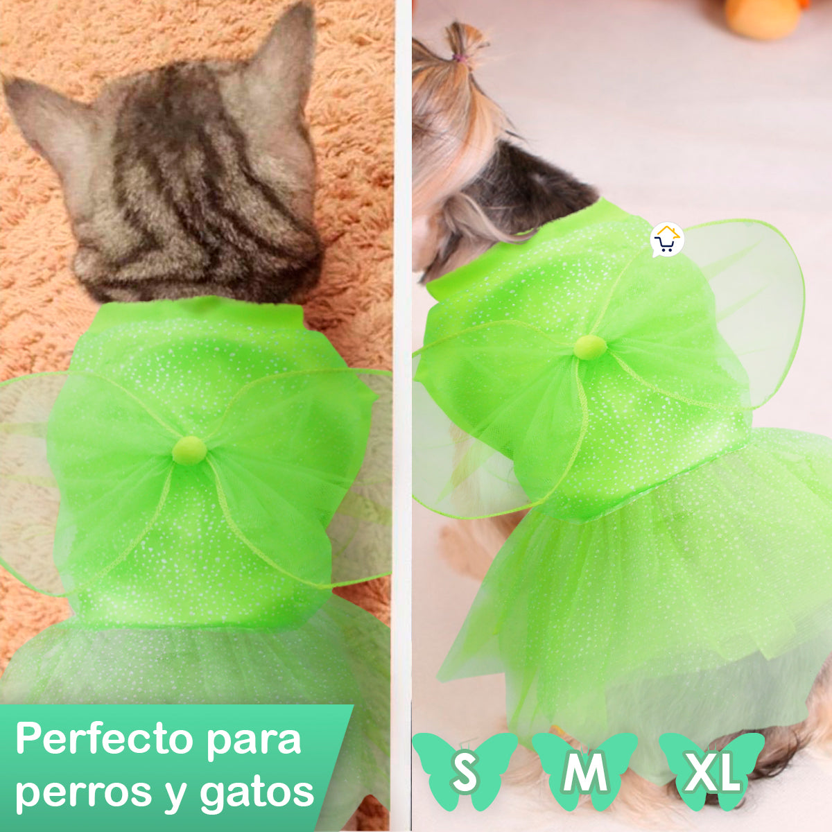 TinkerPet™ | Disfraz de Campanita para Mascotas