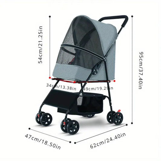 PetRide™ | Coche Deluxe para Mascotas