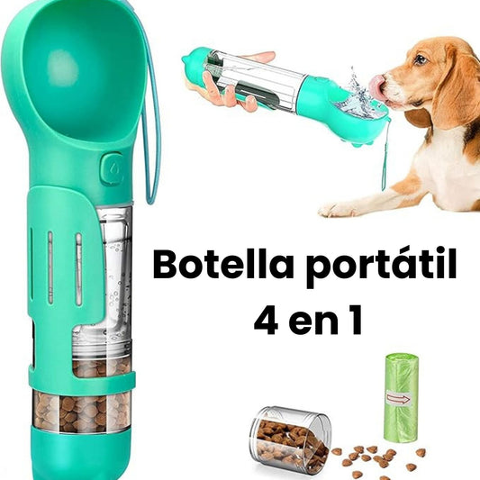 DogBot™ | Botella Portátil 4 en 1 Para Mascotas
