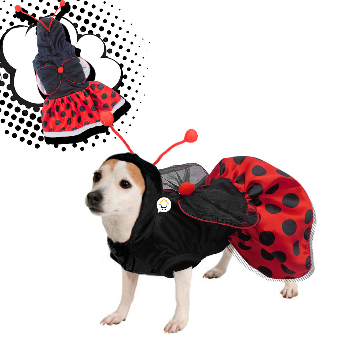 LadyPet™ | Disfraz de Mariquita para Mascotas