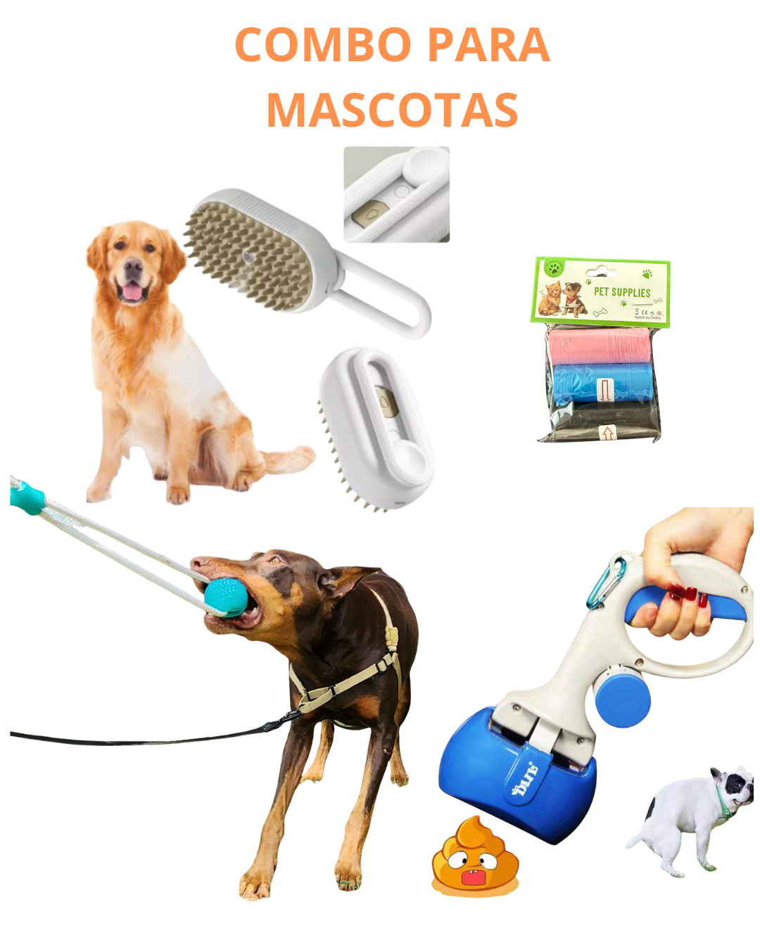 OFERTA Combo PetCare™ 3 en 1 | Combo Completo para el Cuidado de tu Mascota