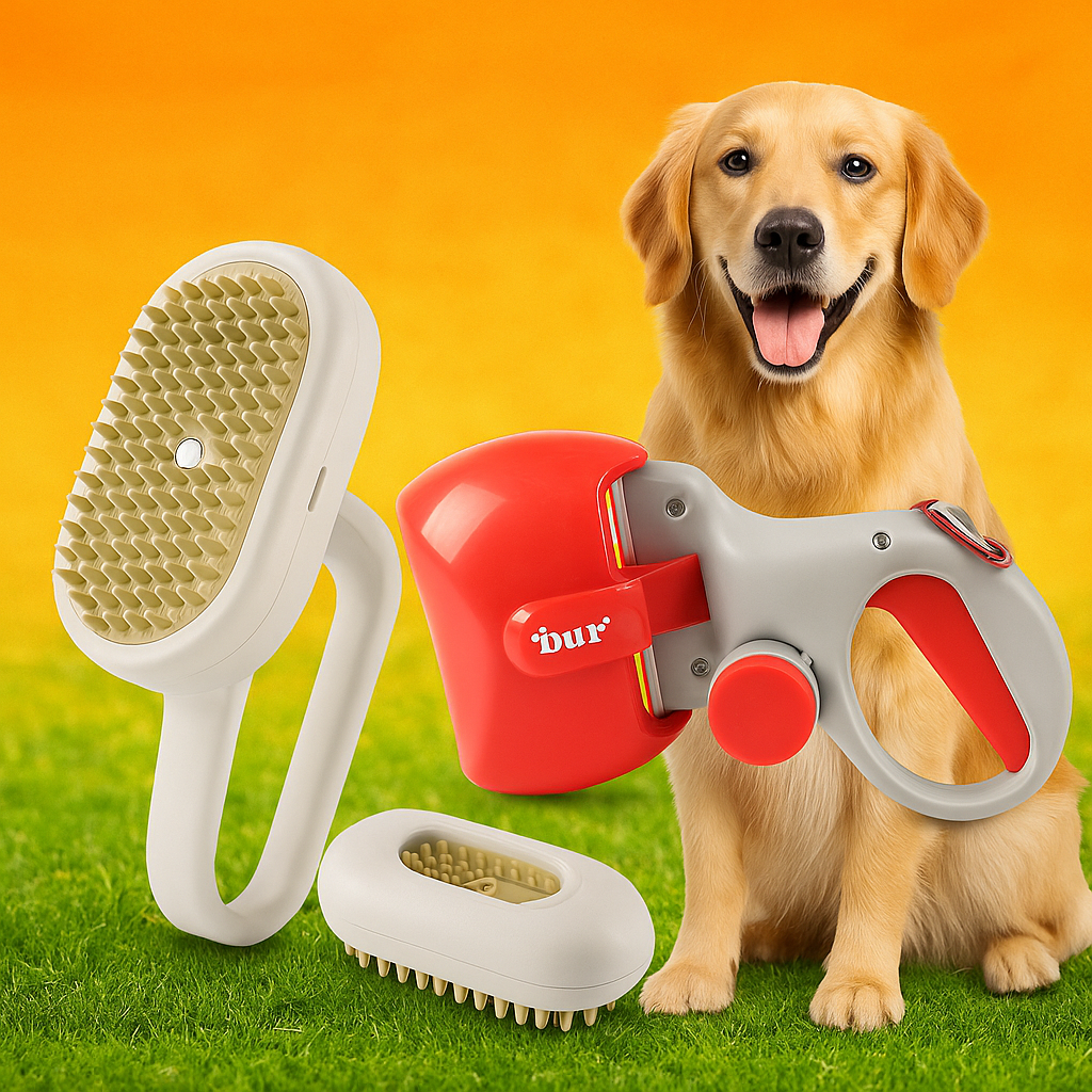 COMBO PetClean Duo™ | Cepillo Vaporizador + Recoge Popó para tu Mascota