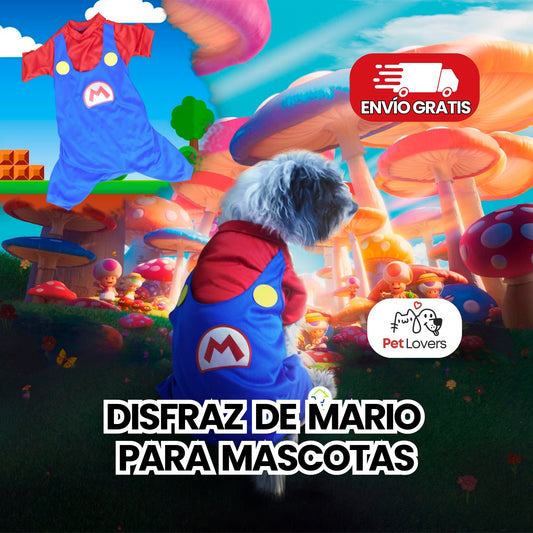 MarioPet™ | Disfraz de Mario para Mascotas