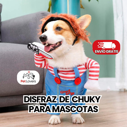 ChukyPet™ | Disfraz de Muñeco Asesino para Mascotas