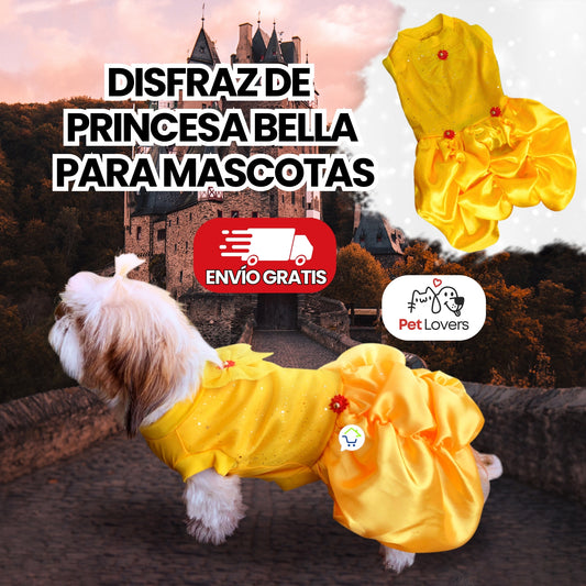 BellaPet™ | Disfraz de Princesa Bella para Mascotas