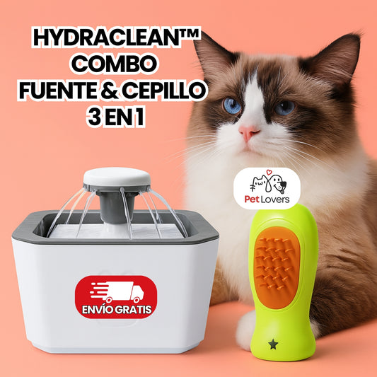 HydraClean™ | Combo Fuente & Cepillo 3 en 1