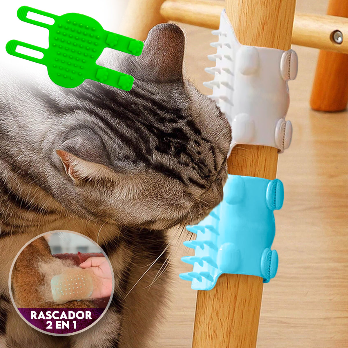 Rascatón™ | Combo (Ratón Interactivo + Rascador) Anti-Estrés para Gatos